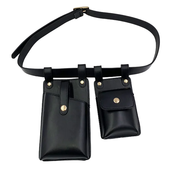 Women's leather waist bag